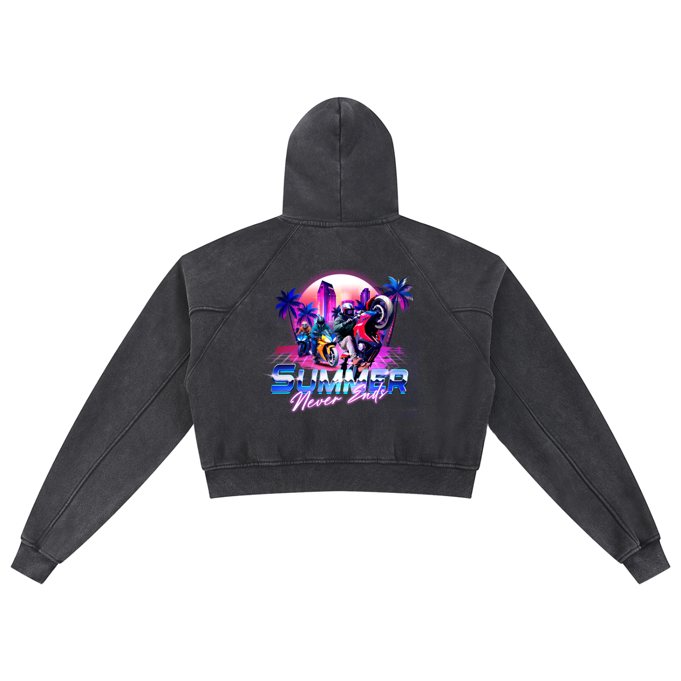 OUTRUN Women's Crop Hoodie