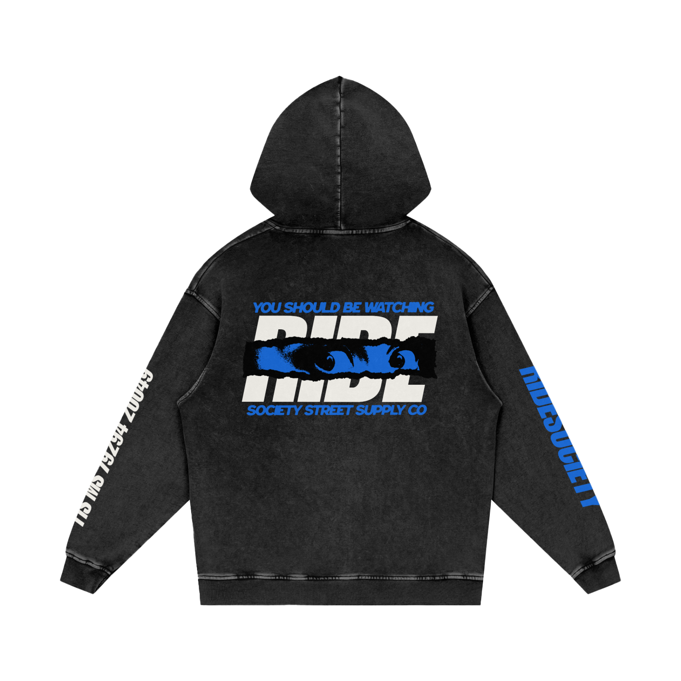 HC001 Motorrad Blue Hoodie
