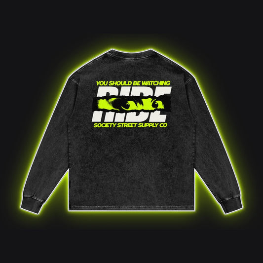 HC001 Dainese Fluoro Long Sleeve No Sleeves, back view, rim glow