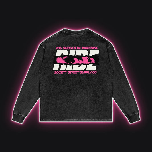 HC001 RS Coral Long Sleeve No Sleeves, back view, rim glow