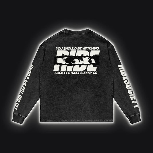 HC001 RS Dune Long Sleeve, back view, rim glow