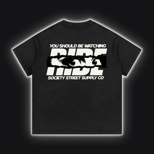 HC001 RS Dune Tee, back view, rim glow