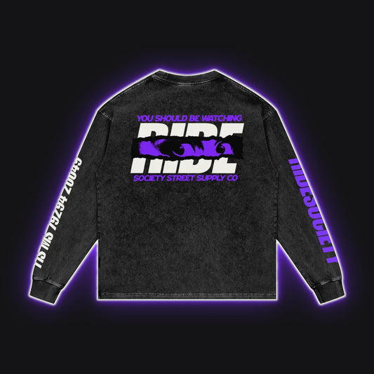 HC001 RS Dusk Long Sleeve, back view, rim glow