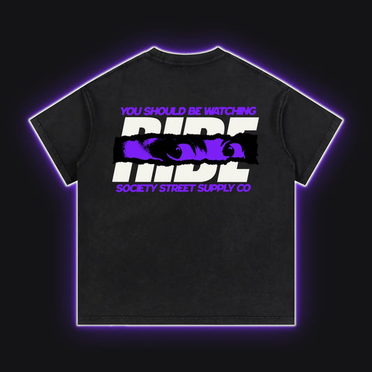 HC001 RS Dusk Tee, back view, rim glow
