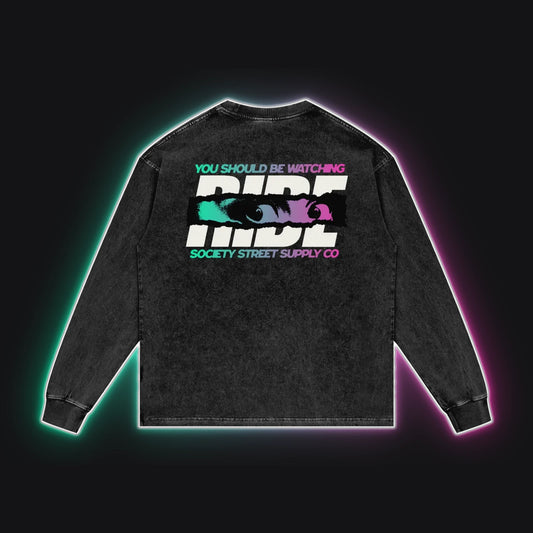 HC001 RS Felonious Long Sleeve No Sleeves, back view, rim glow