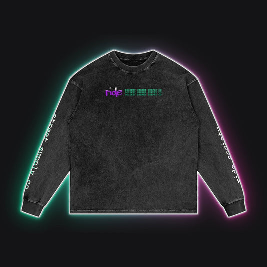 SS001 Felonious Long Sleeve, front view, rim glow